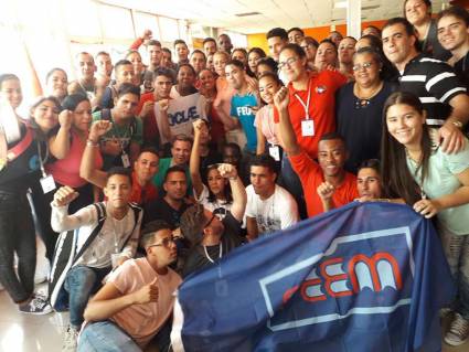 La delegación cubana al 18vo. Congreso Latinoamericano y Caribeño de Estudiantes fue despedida este sábado por Yenisey Cruz, segunda secretaria del Comité Nacional de la Unión de Jóvenes Comunistas. Autor: FEU La delegación cubana al 18vo. Congreso Latinoamericano y Caribeño de Estudiantes fue despedida este sábado por Yenisey Cruz, segunda secretaria del Comité Nacional de la Unión de Jóvenes Comunistas. Autor: FEU