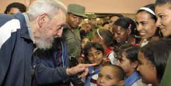 Fidel experimentó siempre un gran amor por los niños. (Foto: rediohc.cu).