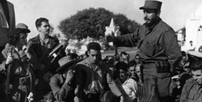 Durante el tránsito de la Caravana de la Libertad por Matanzas, Fidel rindió homenaje al líder estudiantil José Antonio Echeverría en el cementerio de Cárdenas.