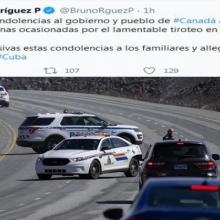El ministro de Relaciones Exteriores de Cuba, Bruno Rodríguez Parilla, trasladó las condolencias al Gobierno y al pueblo de Canadá. Foto: PL.