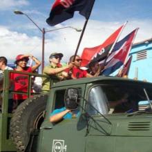 Caravana juvenil hacia el Desembarco del Granma