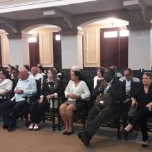 La Viceministra Primera de Educación Superior, exhortó a los laureados a incrementar la investigación y la innovación en favor del desarrollo