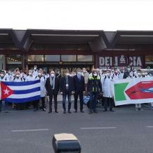 Cuban doctors arrive in Italy to join the fight Covid-19. Photo: RT