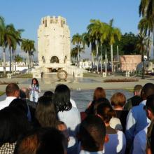 El Consejo de Dirección de la FGR y fiscales jefes de todos los municipios del país rindieron homenaje a Martí y Fidel. Foto: Eduardo Palomares