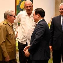Durante el encuentro se pudieron constatar las excelentes relaciones entre Rusia y Cuba, basadas en tradicionales lazos de amistad. Foto: Estudios Revolución