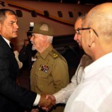 Rafael Correa rendirá homenaje a Fidel Castro