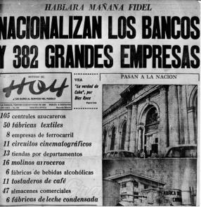 Consecuente con el Programa del Moncada, el Gobierno Revolucionario promulgó las leyes de nacionalización, en aras del beneficio popular. Foto: Archivo de Granma