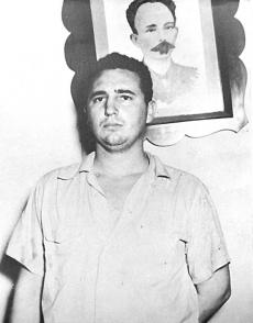 Fidel después del asalto al cuartel, en el Vivac de Santiago de Cuba