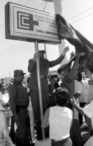 He pens the Camilo Cienfuegos Provincial Clinical-Surgical Teaching Hospital in  Sancti Spíritus.