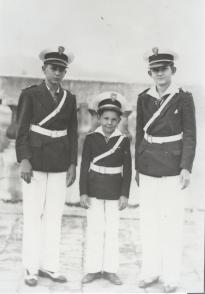 Fidel Castro Ruz, Raúl y Ramón. Colegio Dolores. Curso 1940-1941