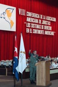 Palabras en la VIII Encuentro de la Asociación Americana de Juristas de Cuba