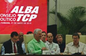El Presidente cubano asistió a la sesión de clausura del xviii Consejo Político del ALBA-TCP. Foto: José Manuel Correa 