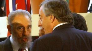 Fidel fue recibido por Nestor Kichner en su último viaje fuera de Cuba. Foto: Cortesía del autor