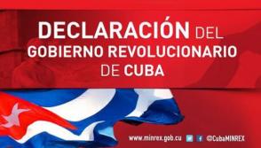 Declaración del Gobierno Revolucionario.