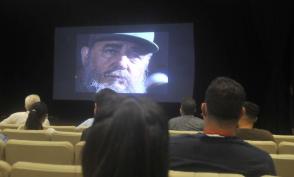 Presentación del documental Profeta del amanecer, dedicado al comandante Fidel Castro Ruz y creado por Mundo Latino. Foto: Ismael Batista Ramírez