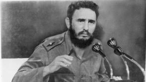 Fidel Castro dando un discurso