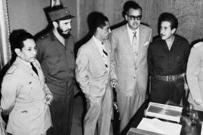 Fidel Castro durante su visita a Venezuela en 1959