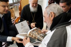 Fidel Castro Ruz y Santidad Kirill, Patriarca de Moscú y de Toda Rusia en La Habana