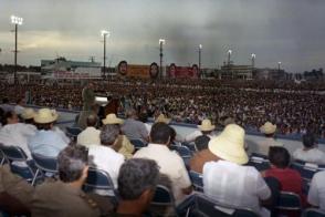 Acto central conmemorativo por el XXXIII Aniversario del Asalto al Cuartel Moncada celebrado en Sancti Spíritus