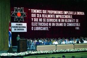discurso en el acto de Clausura del Primer Fórum Nacional de Energía