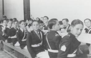 Fidel Castro Ruz en el Colegio de Dolores en 1941