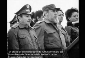 XXXII aniversario del desembarco del Granma y de la  fundación de las Fuerzas Armadas Revolucionarias (FAR)