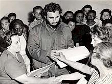 Fidel Castro junto a Pastorita Nuñez
